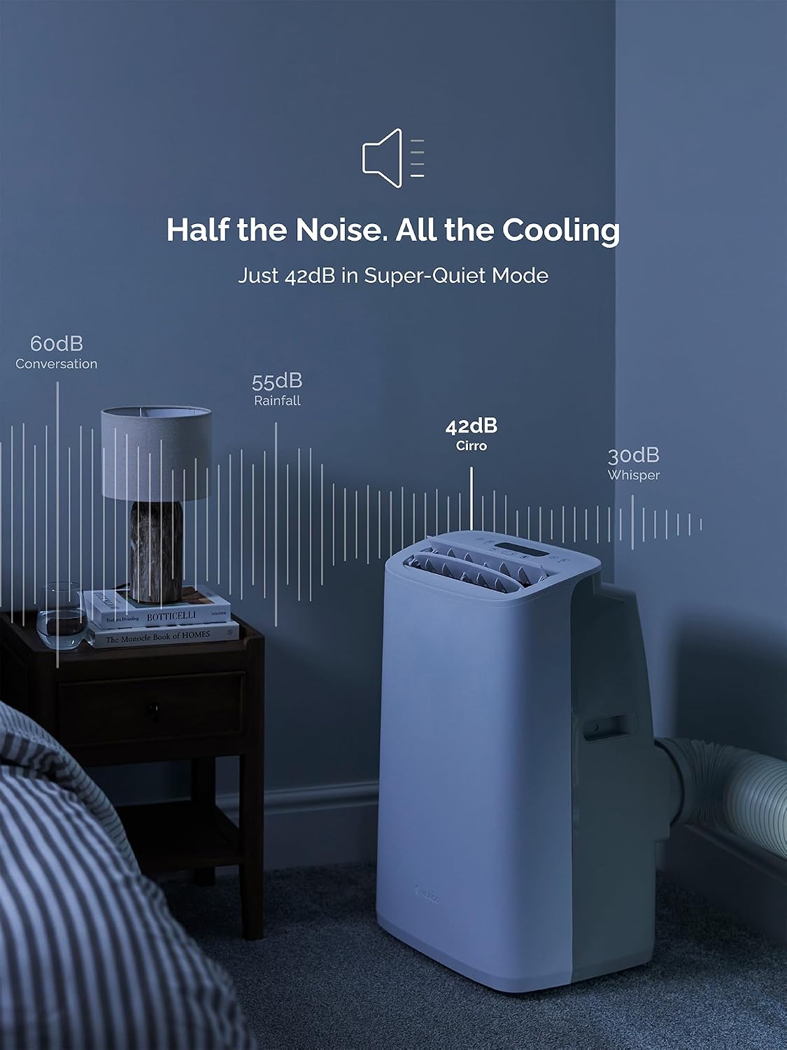 Meaco Cirro+® 14000 BTU Super Quiet Smart Portable Air Conditioner & Heater
