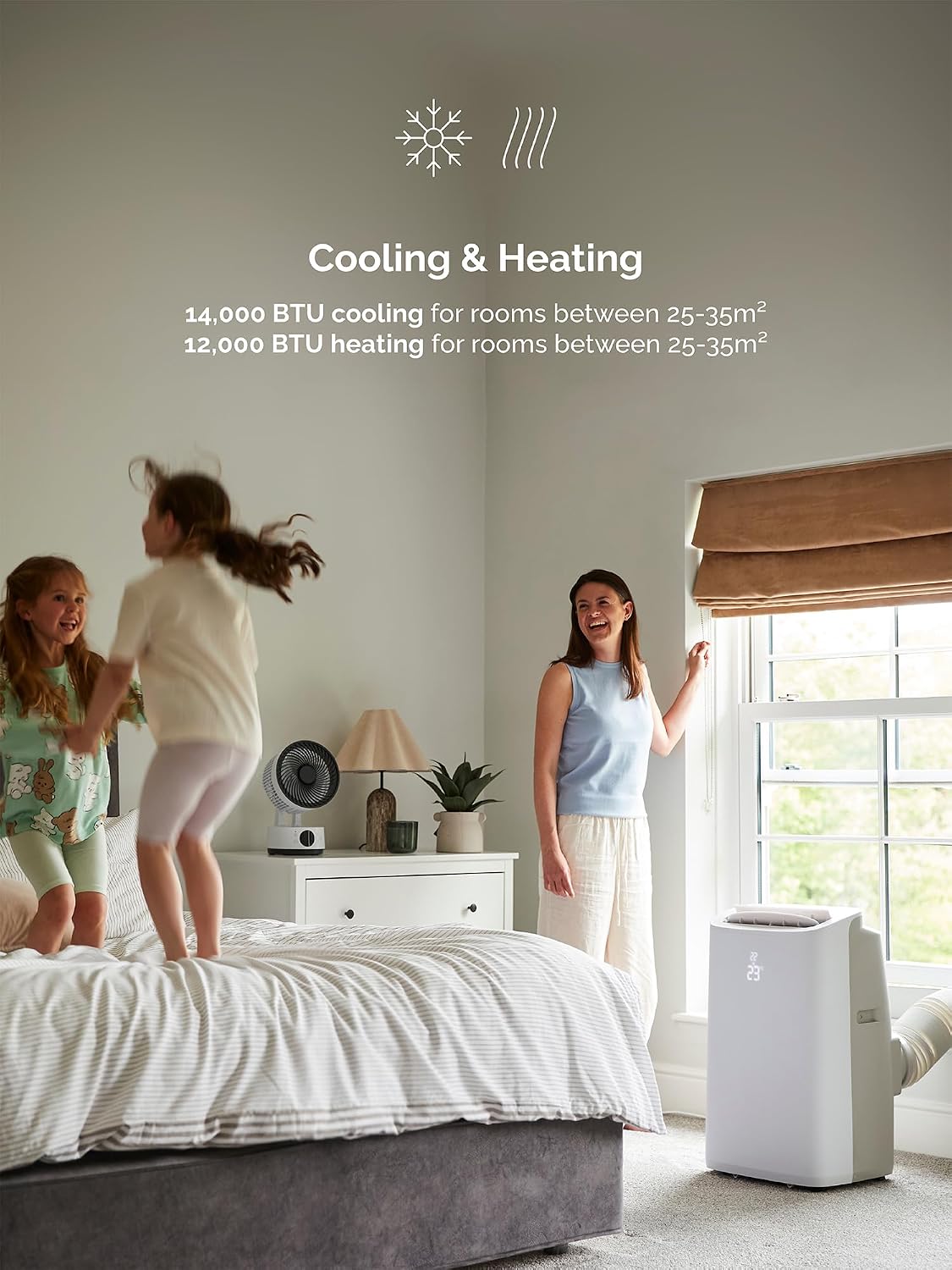 Meaco Cirro+® 14000 BTU Super Quiet Smart Portable Air Conditioner & Heater