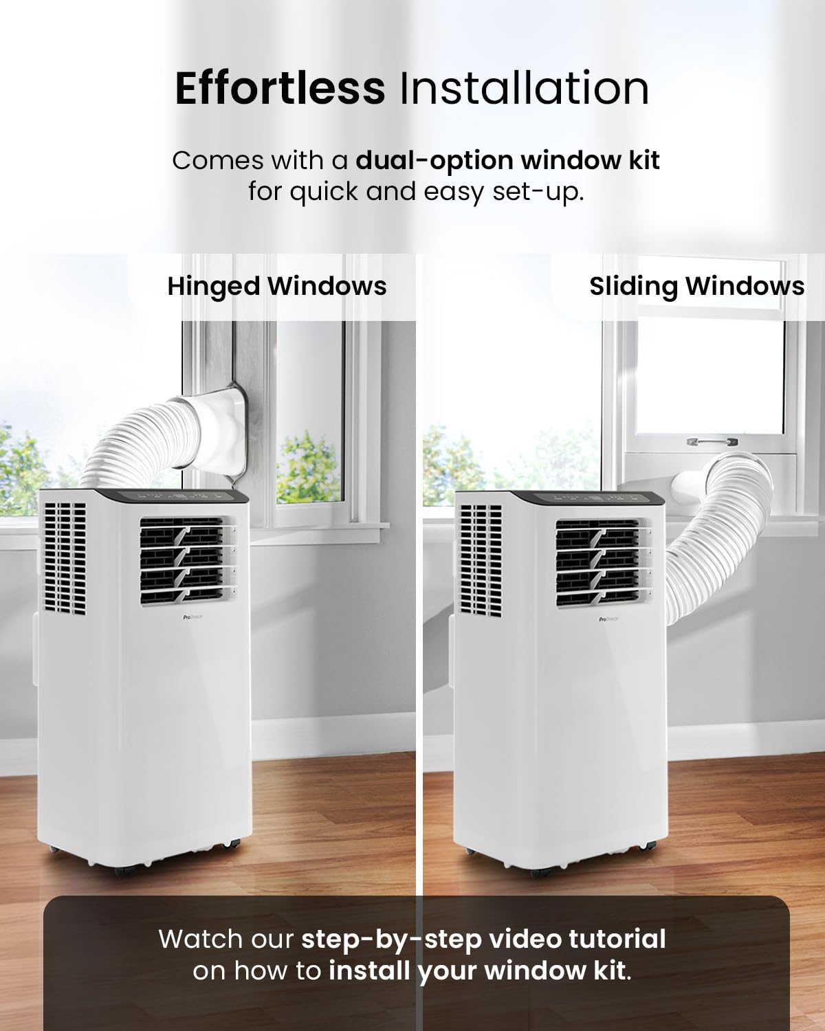 Pro Breeze 12000 BTU Smart Portable Air Conditioner | 3-in-1 Air Cooler, Fan & Dehumidifier
