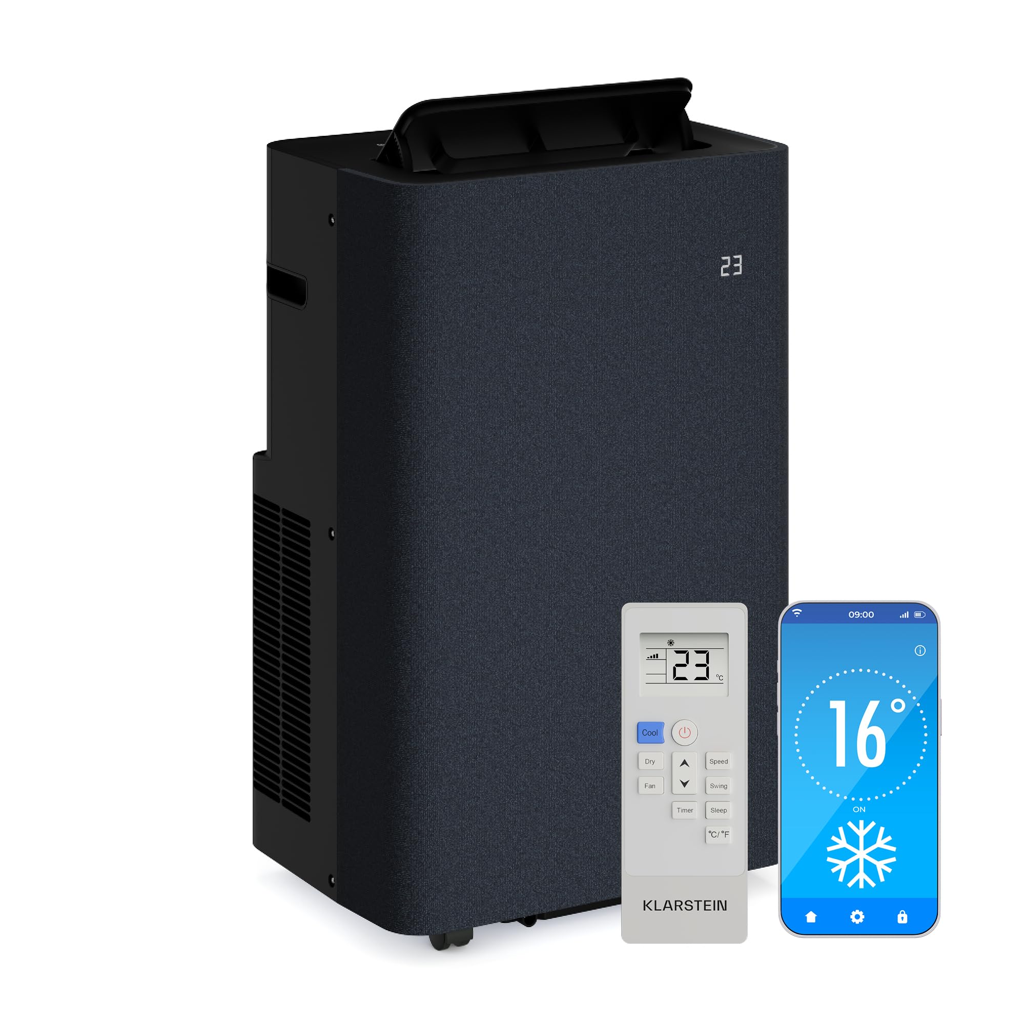 Klarstein AireLux 14000 BTU Portable Air Conditioner | Smart 4-in-1 Cooling System
