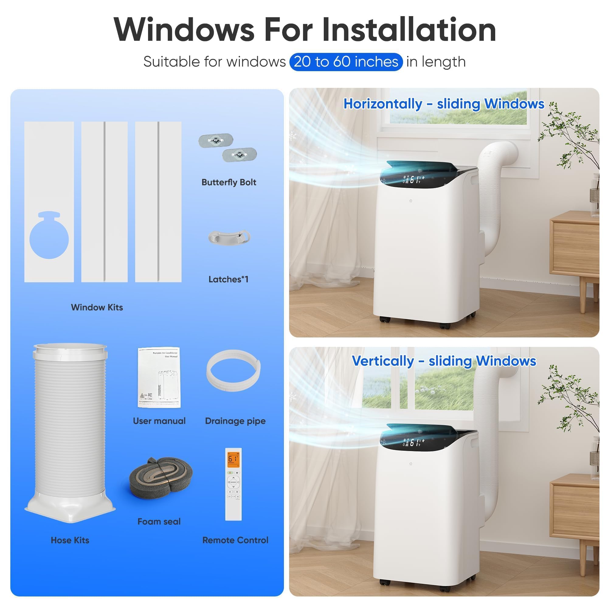 Tanoxo 14000 BTU Portable Air Conditioner | 3-in-1 Cooling, Fan & Dehumidifier