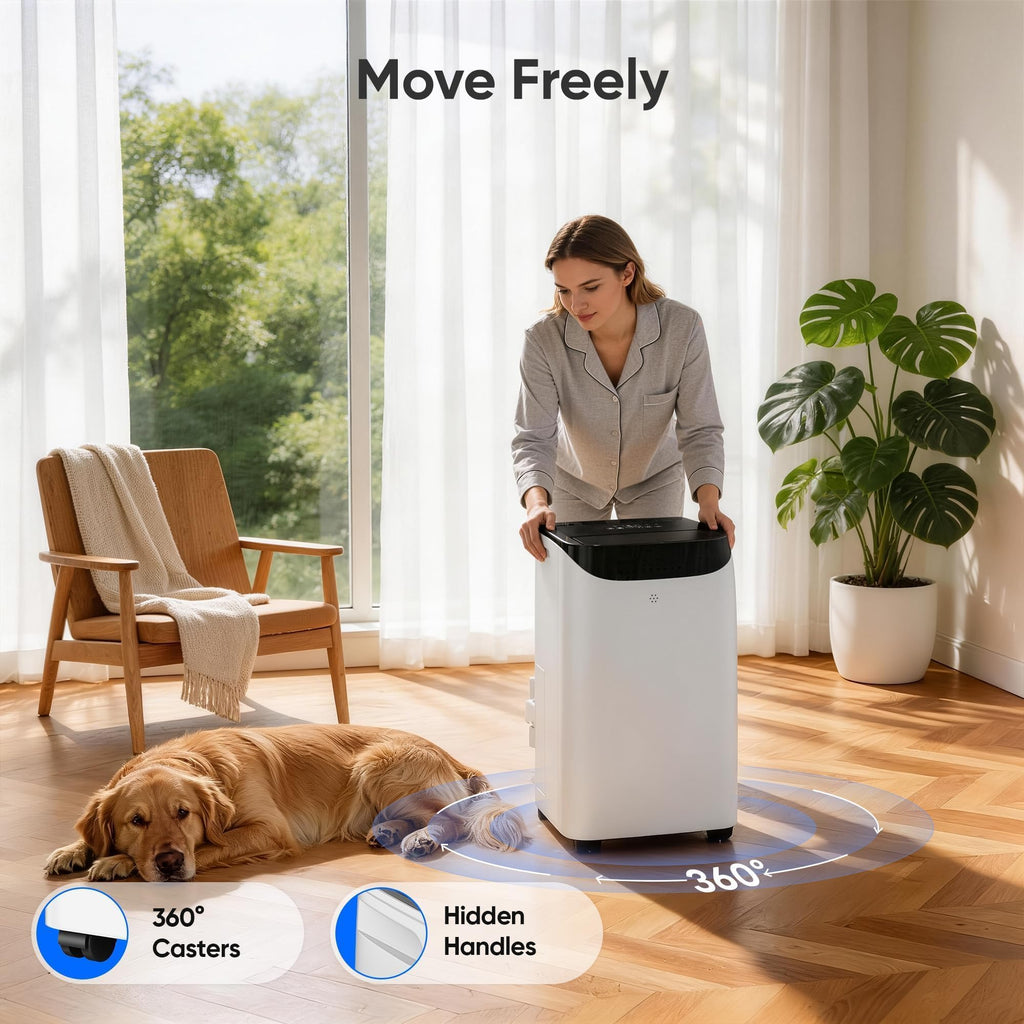 Tanoxo 14000 BTU Portable Air Conditioner | 3-in-1 Cooling, Fan & Dehumidifier