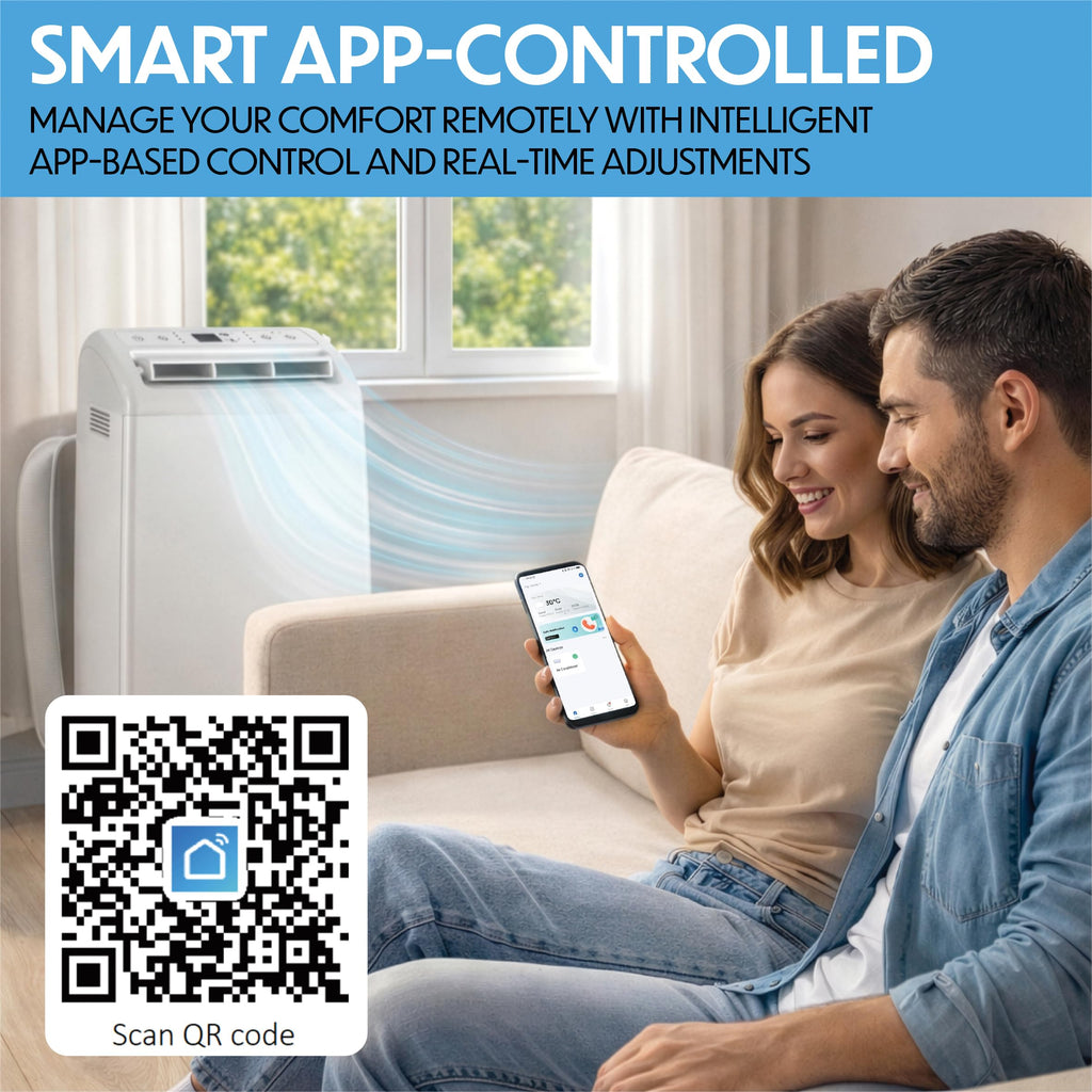 Prem-i-air Portable Split Air Conditioner | 4-in-1 DC Inverter Cooling & Heating
